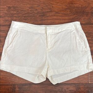 Joie Women's Ivory Linen Blend Shorts Size 4